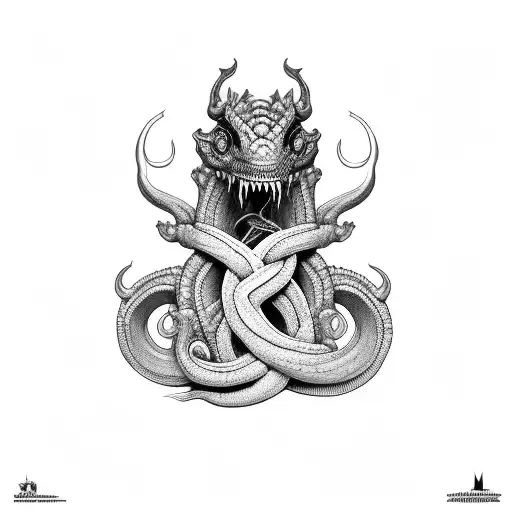 Jörmungandr tattoo design idea