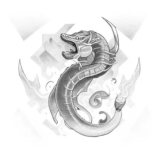 Jörmungandr tattoo design idea