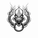 Jörmungandr tattoo design idea