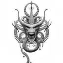 Jörmungandr tattoo design idea