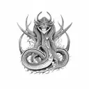 Jörmungandr tattoo design idea