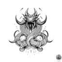 Jörmungandr tattoo design idea