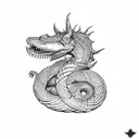 Jörmungandr tattoo design idea
