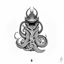 Jörmungandr tattoo design idea