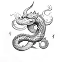 Jörmungandr tattoo design idea