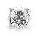 jörmungandr going down tattoo design idea