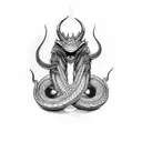 Jörmungandr tattoo design idea
