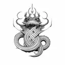 Jörmungandr tattoo design idea