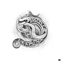 Jörmungandr tattoo design idea