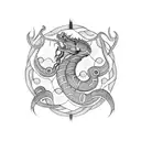 Jörmungandr tattoo design idea