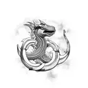 Jörmungandr tattoo design idea