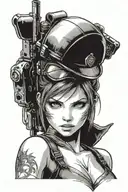 Jill Valentine tattoo design idea