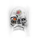 introspective zombie  tattoo design idea