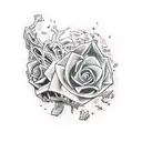 introspective zombie  tattoo design idea