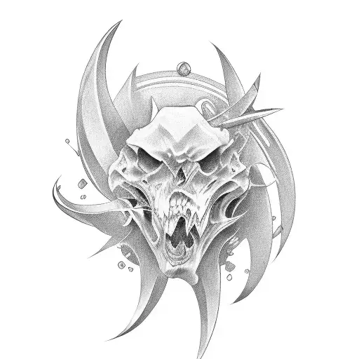 Scissor tattoo design idea