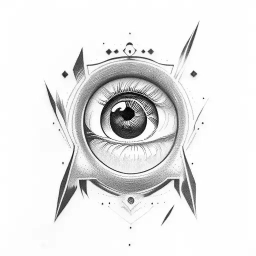 warlock eye  tattoo design idea