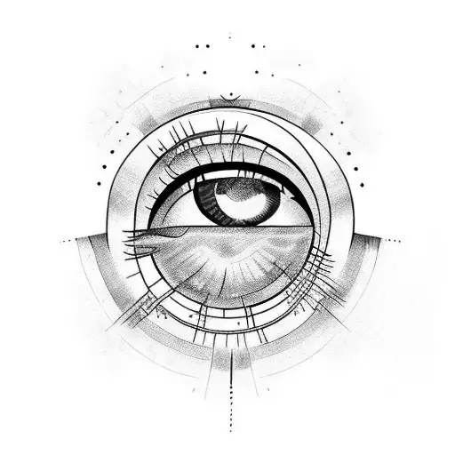 warlock eye purple blue red tattoo design idea
