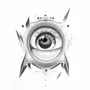 warlock eye  tattoo design idea