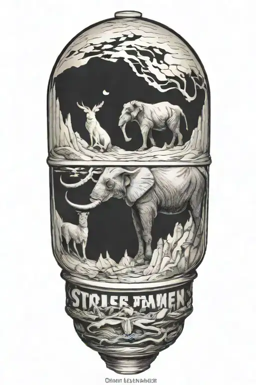 travel, animals, suicide prevention tattoo design idea