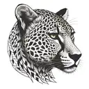 cheetah tattoo design idea