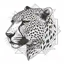cheetah tattoo design idea