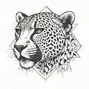 cheetah tattoo design idea