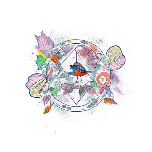 autumn  tattoo design idea