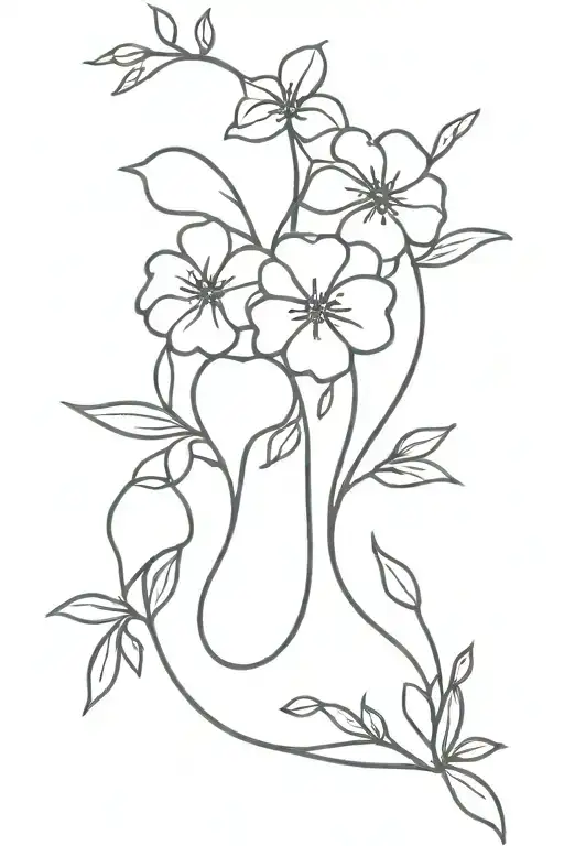 flowers "In a world full of adversity, we must dare to dream" tattoo design idea