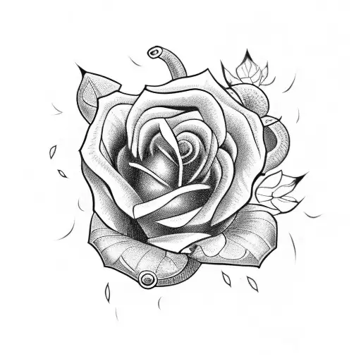 cobra e rosas tattoo design idea