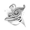 cobra e rosas tattoo design idea