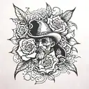 masters call Marty robbins tattoo design idea