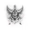 Valkyrie warrior tattoo design idea