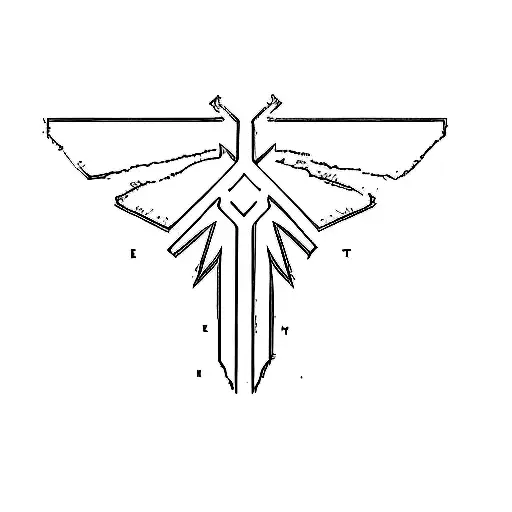 the last of us logo tattoo design idea