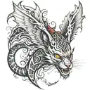 Rage tattoo design idea