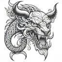 Rage tattoo design idea