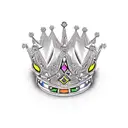An intricately designed crown with African symbols and patterns tattoo design idea