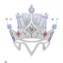 An intricately designed crown with African symbols and patterns tattoo design idea