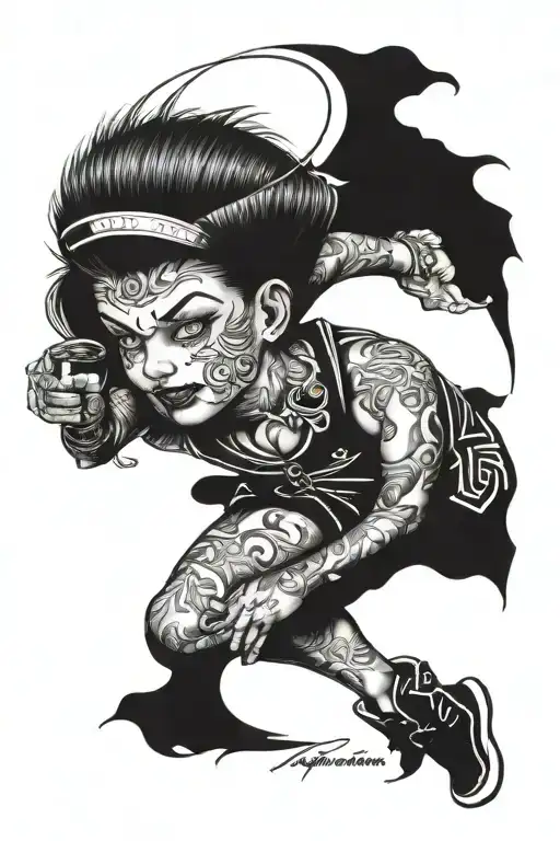 St. Louis leg sleeve tattoo design idea