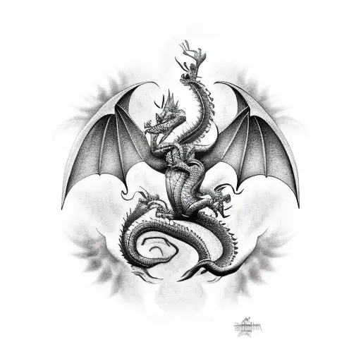 dragon turtle of avatar tattoo design idea