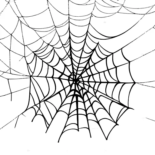 Spider Web tattoo design idea