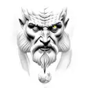 zeus peleando con Hades tattoo design idea