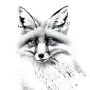 Fox tattoo design idea