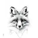 Fox tattoo design idea