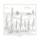 Midwest cornfield tattoo design idea