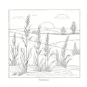 Midwest cornfield tattoo design idea
