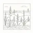 Midwest cornfield tattoo design idea