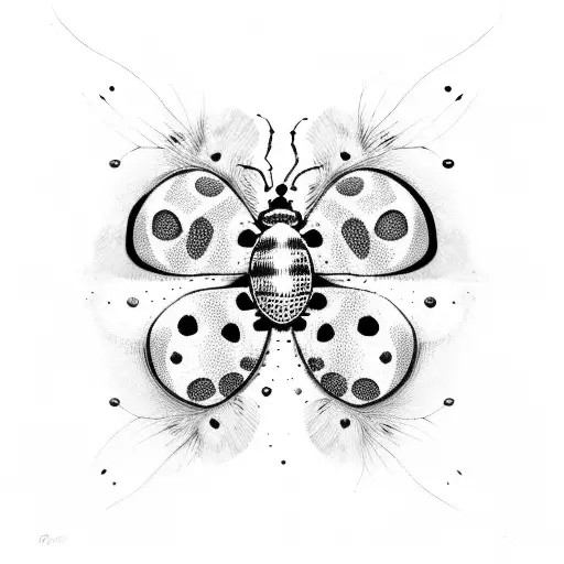 ladybug tattoo design idea