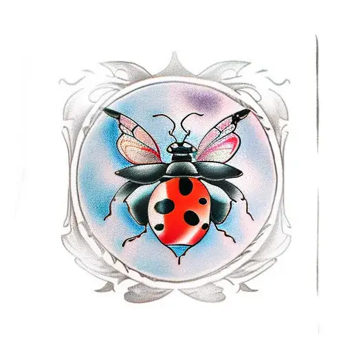 67 Ladybug Tattoos for Romantic Mood | Black tattoos, Lady bug tattoo, Bug  tattoo