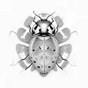 ladybug tattoo design idea