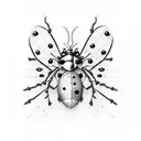 ladybug tattoo design idea